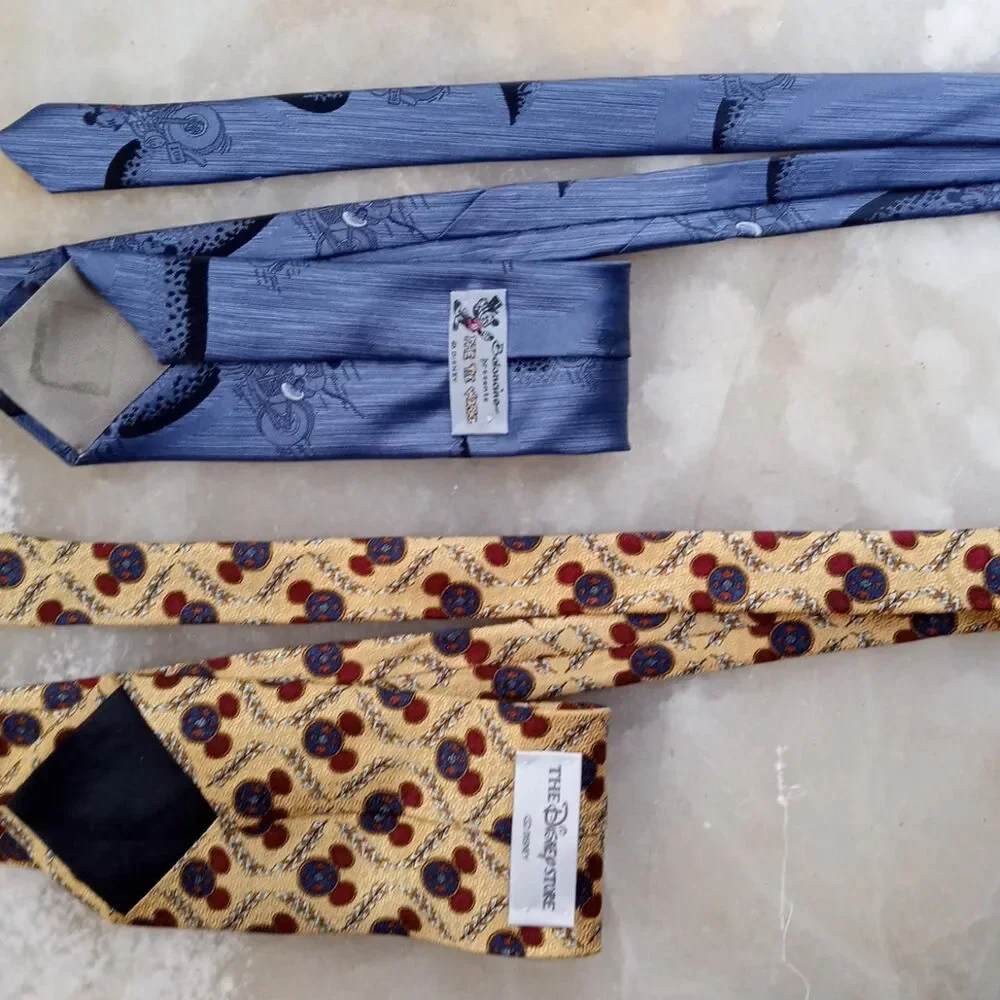 2 Walt Disney Mickey Mouse Neckties